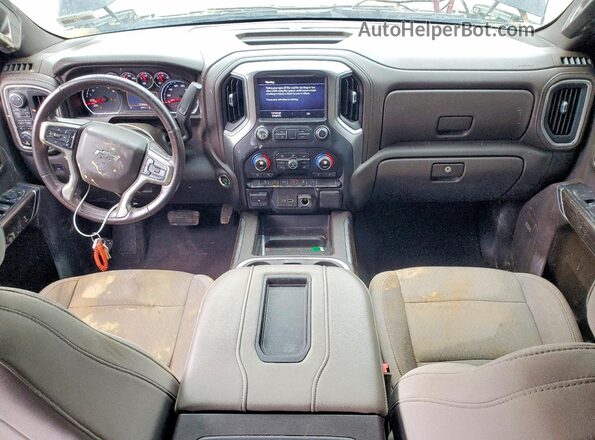 1GCUYEED9KZ407638 2019 CHEVROLET SILVERADO Черный Вид панели приборов