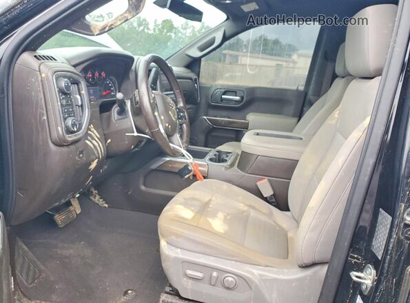 1GCUYEED9KZ407638 2019 CHEVROLET SILVERADO Черный Вид салона спереди