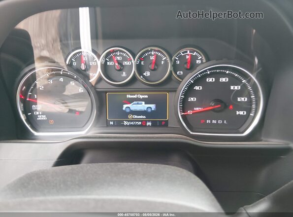 1GCUYGED1LZ264746 2020 CHEVROLET SILVERADO Gray უკანა სავარძლების ხედი