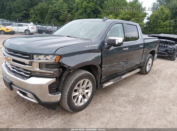 1GCUYGED1LZ264746 2020 CHEVROLET SILVERADO Gray წინა მარცხენა ხედი სამი მეოთხედიდან