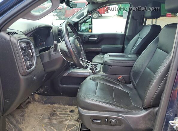 1GCUYGED5LZ105499 2020 CHEVROLET SILVERADO Blue Widok wnętrza z przodu