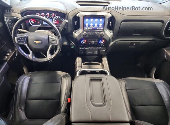 1GCUYGED7LZ208357 2020 CHEVROLET SILVERADO Серый Вид панели приборов