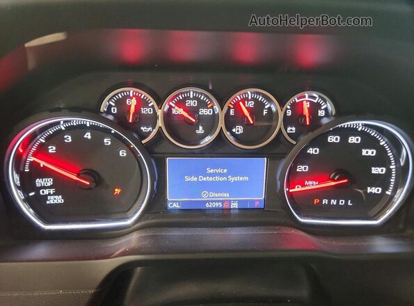 1GCUYGED7LZ208357 2020 CHEVROLET SILVERADO Серый Вид щитка приборов