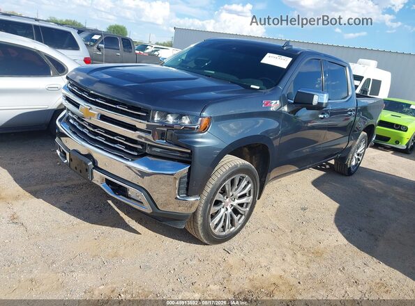1GCUYGED8KZ238210 2019 CHEVROLET SILVERADO Teal წინა მარცხენა ხედი სამი მეოთხედიდან