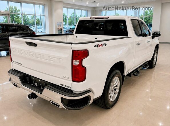 1GCUYGELXKZ170855 2019 CHEVROLET SILVERADO White Widok zestawu wskaźników