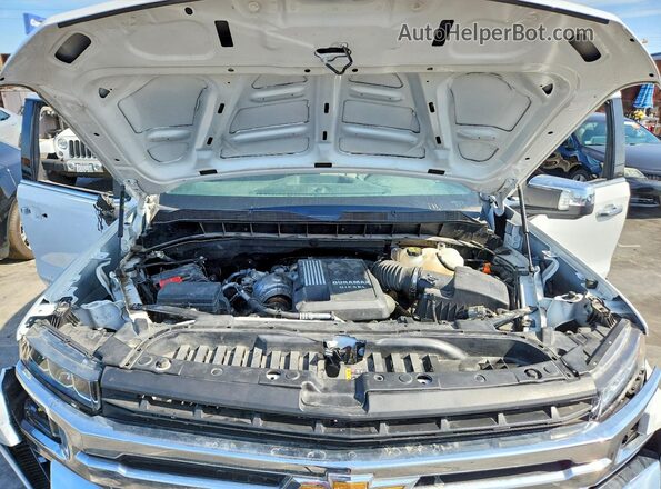 1GCUYGET1MZ288019 2021 CHEVROLET SILVERADO White Սալոնի հետևի տեսք