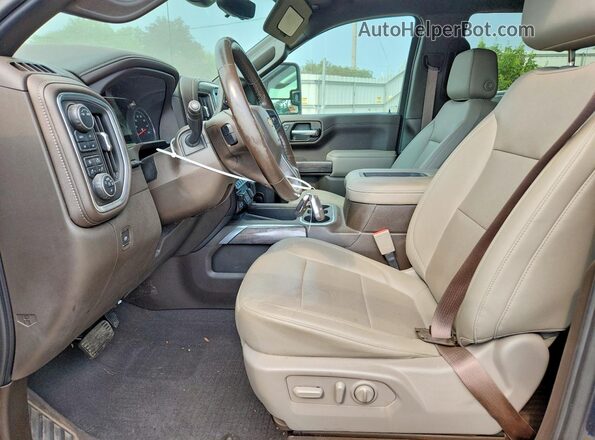 1GCUYGET2MZ109924 2021 CHEVROLET SILVERADO Угольный Вид салона спереди