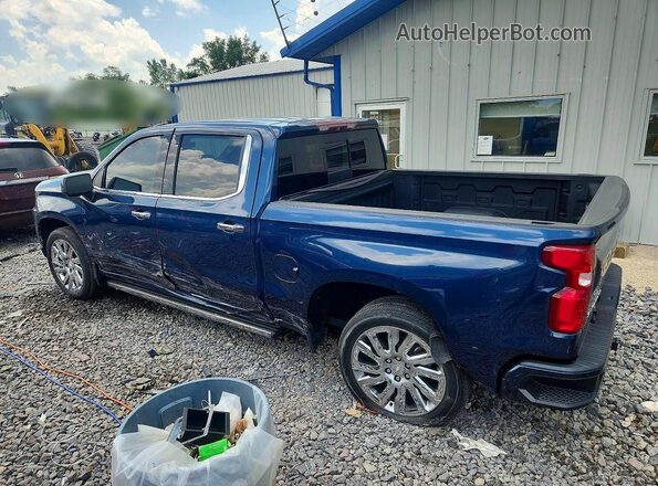 1GCUYHED4KZ155928 2019 CHEVROLET SILVERADO Синий Задняя левая четверть