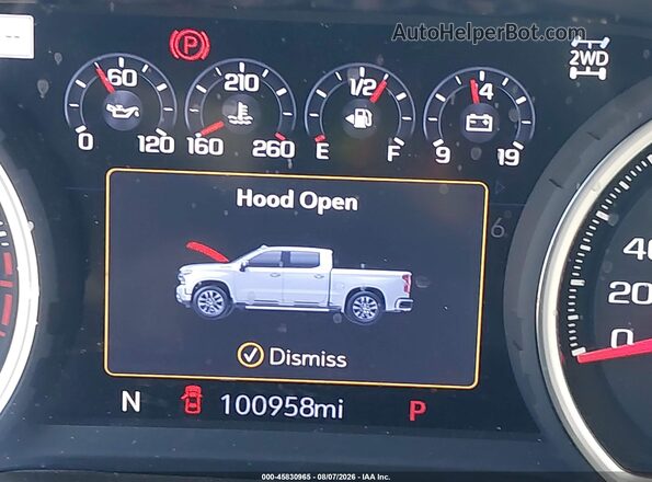 1GCUYHEL1KZ379889 2019 CHEVROLET SILVERADO Blue 