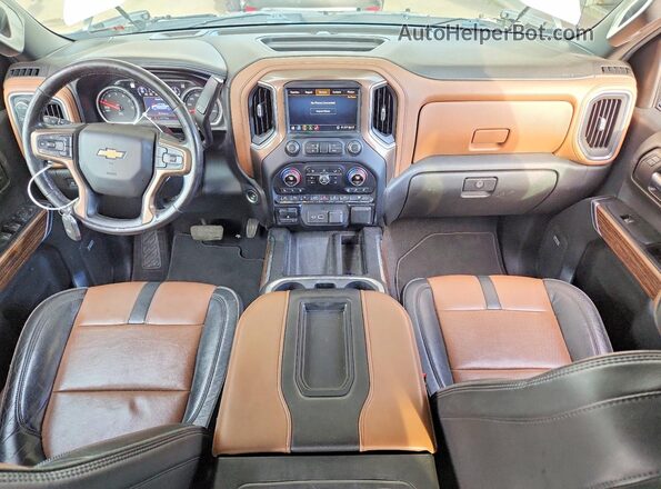 1GCUYHEL2LZ137632 2020 CHEVROLET SILVERADO Белый Вид панели приборов