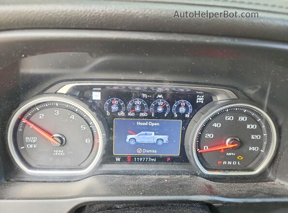 1GCUYHEL2LZ137632 2020 CHEVROLET SILVERADO Белый Вид щитка приборов