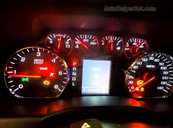 1GCVKNEH7JZ141804 2018 CHEVROLET SILVERADO Угольный Вид щитка приборов