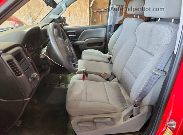 1GCVKPEC2HZ213356 2017 CHEVROLET SILVERADO Red წინა სალონის ხედი
