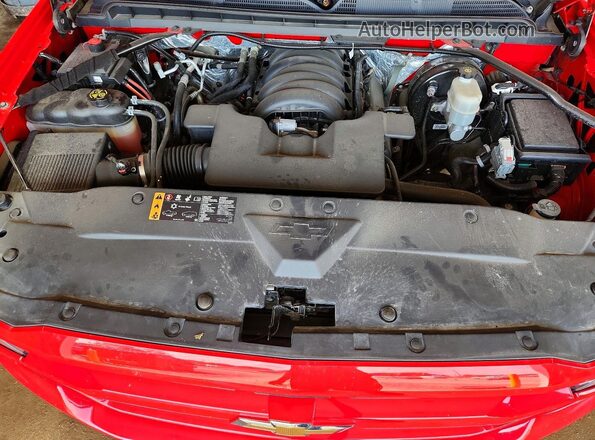 1GCVKPEC2HZ213356 2017 CHEVROLET SILVERADO Red უკანა სალონის ხედი