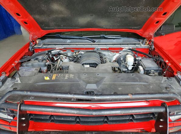 1GCVKPEC5HZ120461 2017 CHEVROLET SILVERADO Red Vista interior trasera