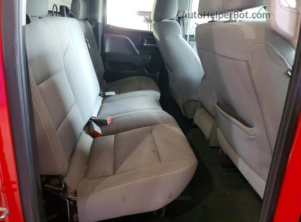 1GCVKPEC5HZ120461 2017 CHEVROLET SILVERADO Red Vista de los asientos traseros