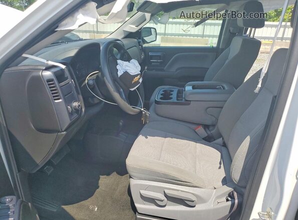 1GCVKPEC7HZ221498 2017 CHEVROLET SILVERADO White Вид салону спереду