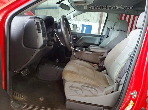 1GCVKPECXHZ135523 2017 CHEVROLET SILVERADO Red წინა სალონის ხედი