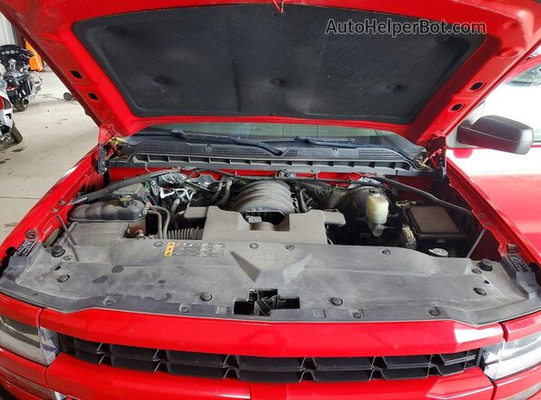 1GCVKPECXHZ135523 2017 CHEVROLET SILVERADO Red უკანა სალონის ხედი