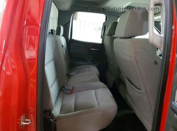 1GCVKPECXHZ135523 2017 CHEVROLET SILVERADO Red უკანა სავარძლების ხედი