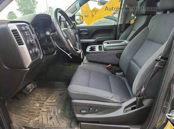 1GCVKREC0HZ276712 2017 CHEVROLET SILVERADO Серый Вид салона спереди