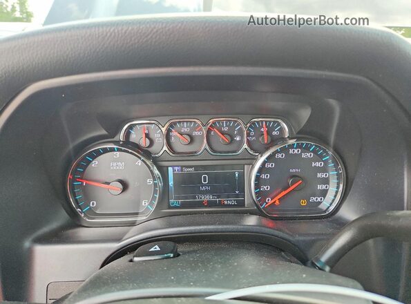 1GCVKREC0HZ276712 2017 CHEVROLET SILVERADO Серый Вид щитка приборов