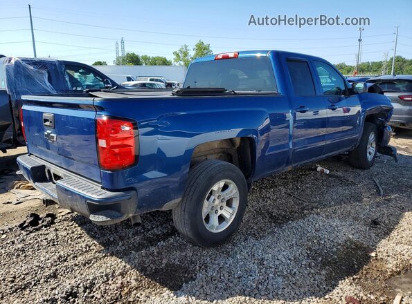 1GCVKREC0JZ113807 2018 CHEVROLET SILVERADO Blue Задня права чверть
