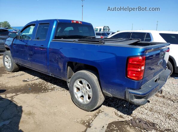 1GCVKREC0JZ113807 2018 CHEVROLET SILVERADO Blue Задня ліва чверть