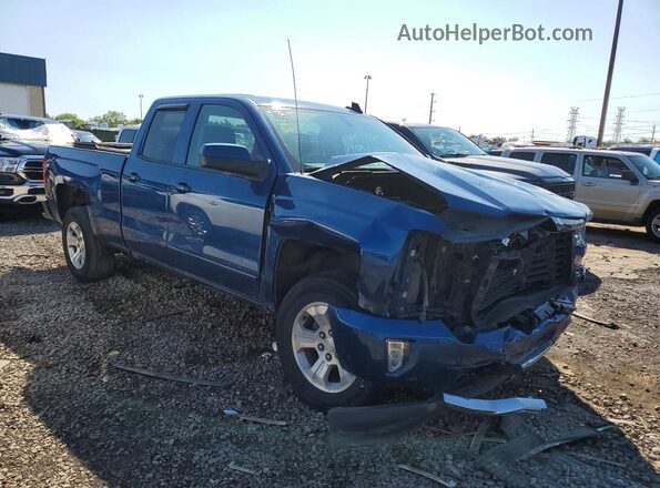 1GCVKREC0JZ113807 2018 CHEVROLET SILVERADO Blue Передня права чверть