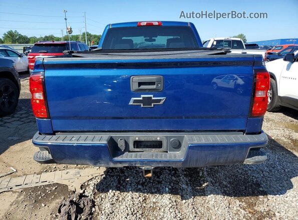 1GCVKREC0JZ113807 2018 CHEVROLET SILVERADO Blue Вид ззаду