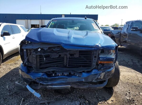 1GCVKREC0JZ113807 2018 CHEVROLET SILVERADO Blue Вид спереду
