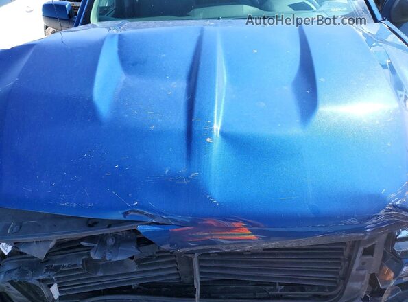 1GCVKREC0JZ113807 2018 CHEVROLET SILVERADO Blue Вид задньої частини салону