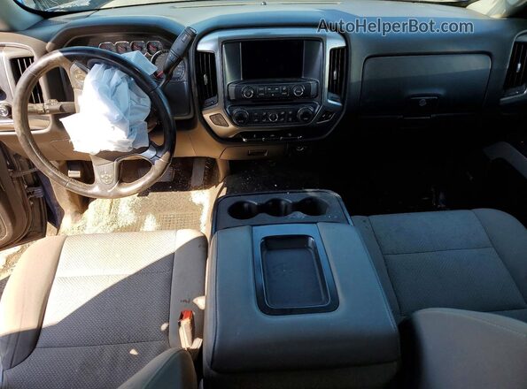 1GCVKREC0JZ113807 2018 CHEVROLET SILVERADO Blue Вид панелі приладів