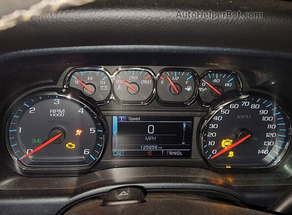 1GCVKREC0JZ360812 2018 CHEVROLET SILVERADO Black Սարքավորումների վահանակի տեսք
