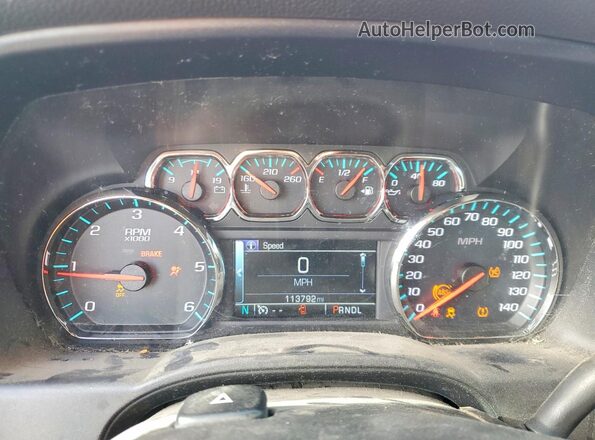 1GCVKREC1HZ107024 2017 CHEVROLET SILVERADO Red Вид щитка приладів