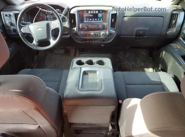 1GCVKREC1HZ107024 2017 CHEVROLET SILVERADO Red Вид панелі приладів