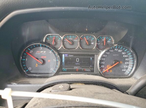 1GCVKREC1HZ324699 2017 CHEVROLET SILVERADO Белый Вид щитка приборов