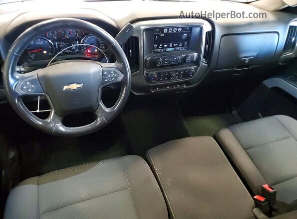 1GCVKREC3HZ383852 2017 CHEVROLET SILVERADO Silver Dashboard view