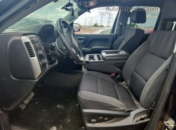 1GCVKREC3JZ211911 2018 CHEVROLET SILVERADO Black Widok wnętrza z przodu