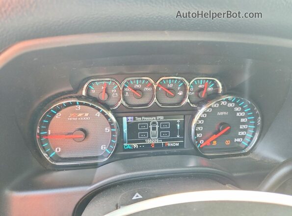 1GCVKREC4GZ249561 2016 CHEVROLET SILVERADO Black Widok zestawu wskaźników