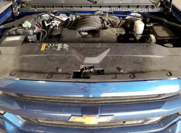 1GCVKREC4HZ227917 2017 CHEVROLET SILVERADO Синий Вид задней части салона