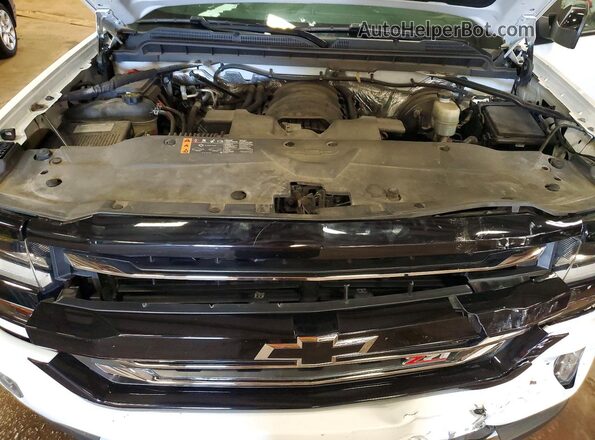 1GCVKREC4JZ188025 2018 CHEVROLET SILVERADO White Սալոնի հետևի տեսք