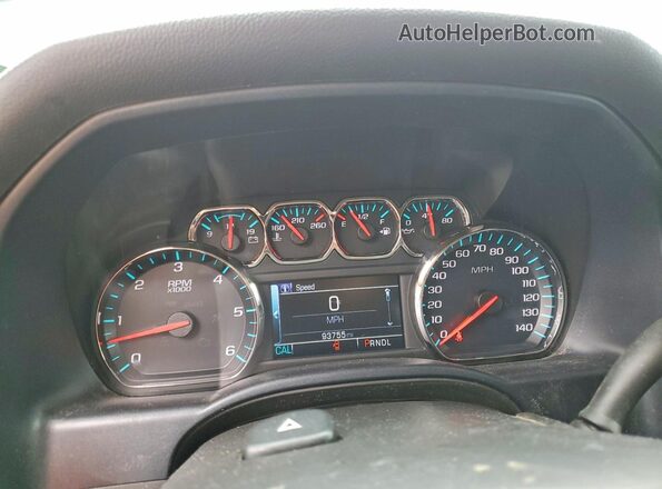 1GCVKREC4JZ271468 2018 CHEVROLET SILVERADO Red Instrument cluster view