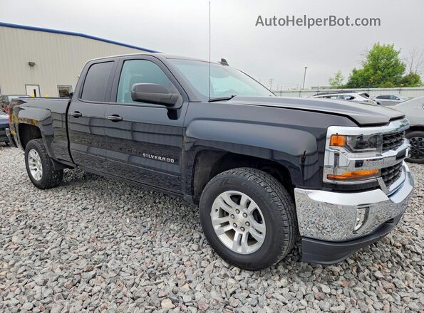 1GCVKREC4JZ371330 2018 CHEVROLET SILVERADO Черный Передняя правая четверть