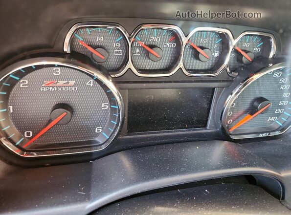 1GCVKREC5GZ369725 2016 CHEVROLET SILVERADO Black Widok zestawu wskaźników