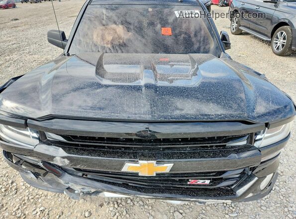 1GCVKREC5GZ369725 2016 CHEVROLET SILVERADO Black Widok wnętrza z tyłu