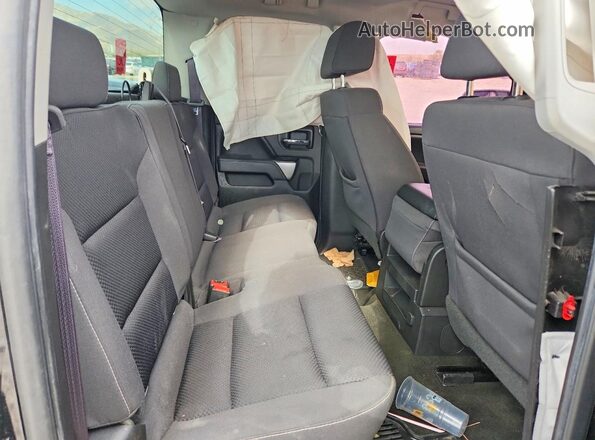 1GCVKREC5GZ369725 2016 CHEVROLET SILVERADO Black Widok tylnych siedzeń