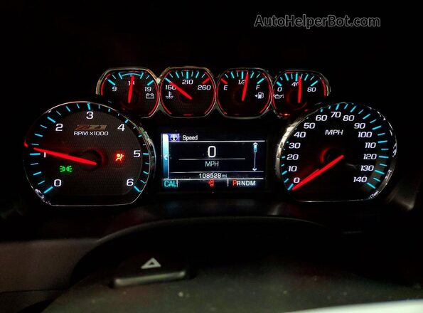 1GCVKREC5GZ378912 2016 CHEVROLET SILVERADO Синий Вид щитка приборов