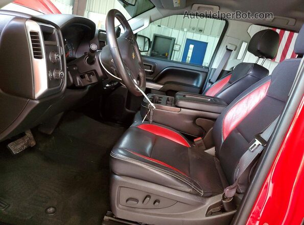 1GCVKREC5GZ379395 2016 CHEVROLET SILVERADO Red წინა სალონის ხედი