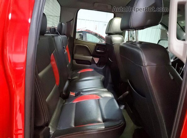 1GCVKREC5GZ379395 2016 CHEVROLET SILVERADO Red უკანა სავარძლების ხედი